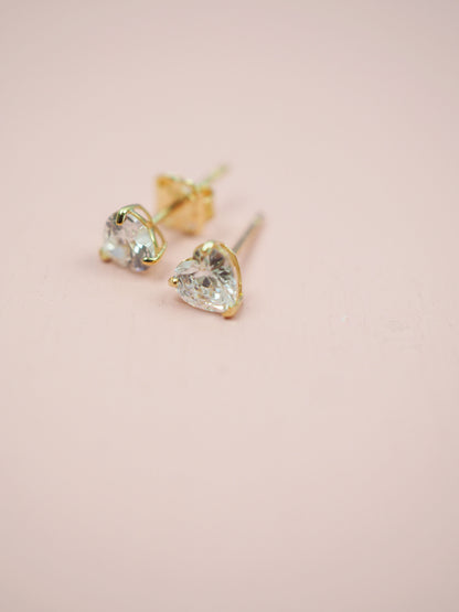 585 Gold Ohrstecker Herz 4mm
