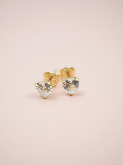 585 Gold Ohrstecker Herz 4mm