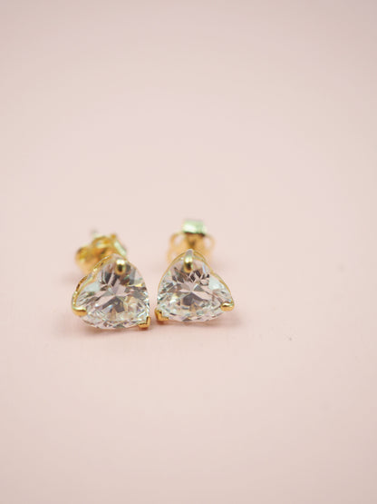 585 Gold Ohrstecker Herz 6mm