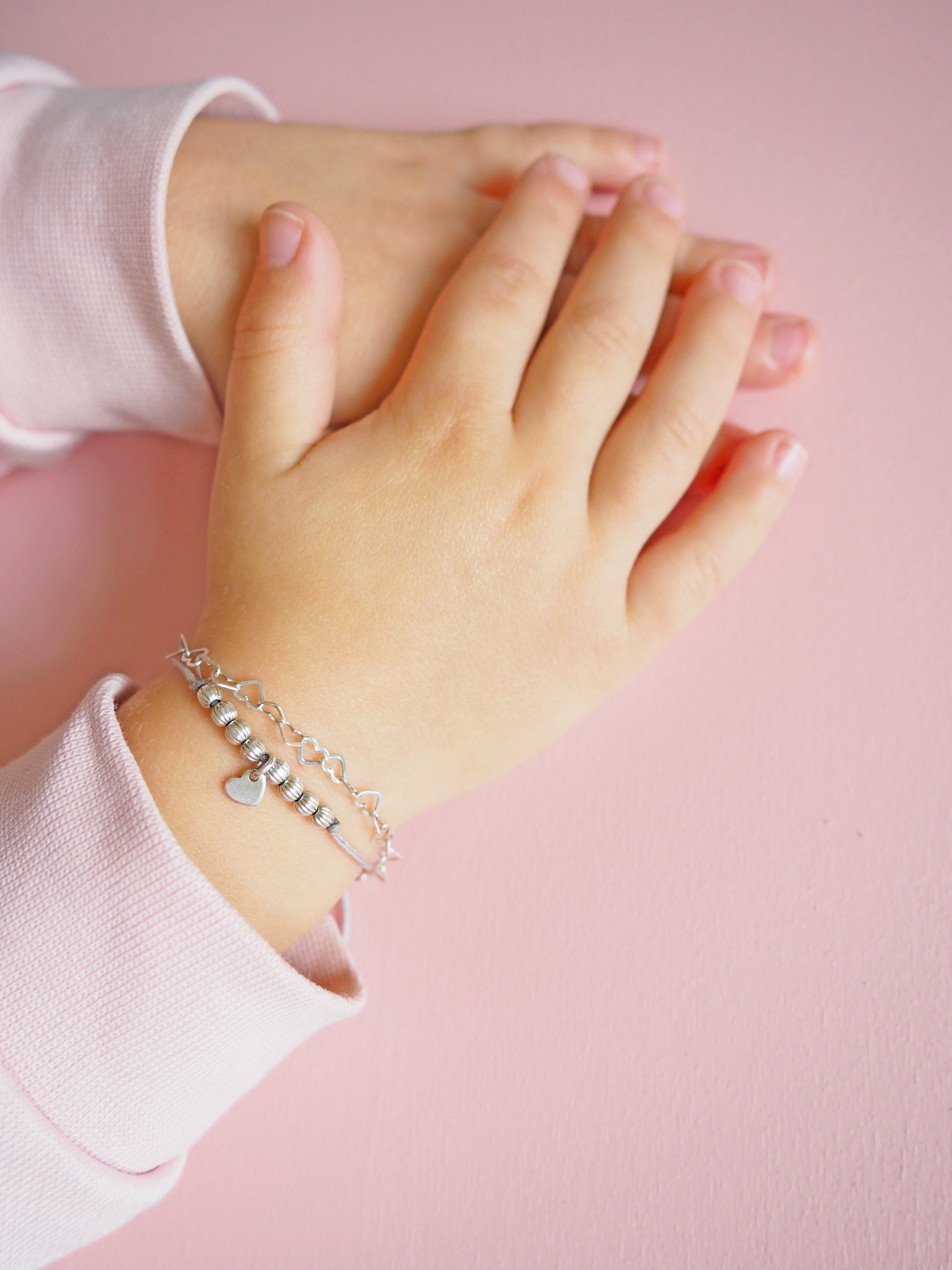 Baby Herz Armband Sterlingsilber personalisiert