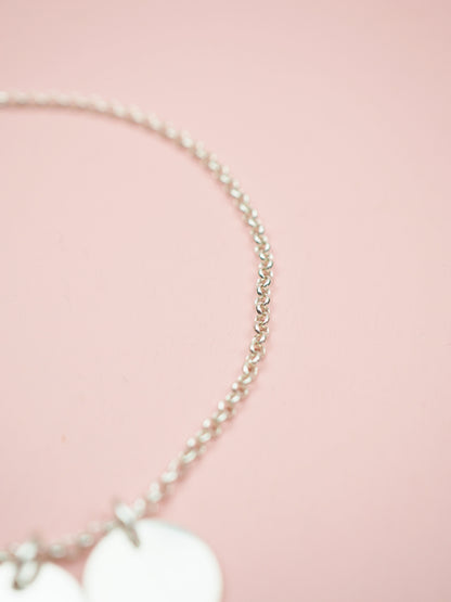 Sternenmama Armband mit Gravur Plättchen 925 Sterlingsilber