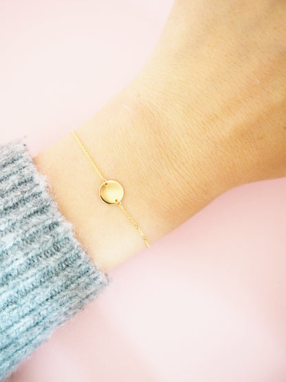 333 Gold Armband mit Plättchen & Gravur