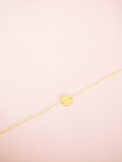 333 Gold Armband mit Plättchen & Gravur