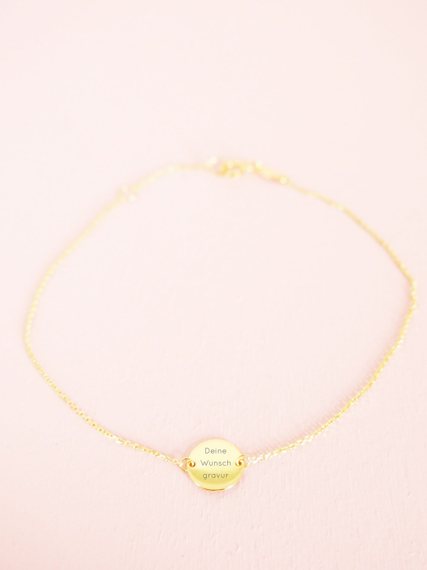 333 Gold Armband mit Plättchen & Gravur