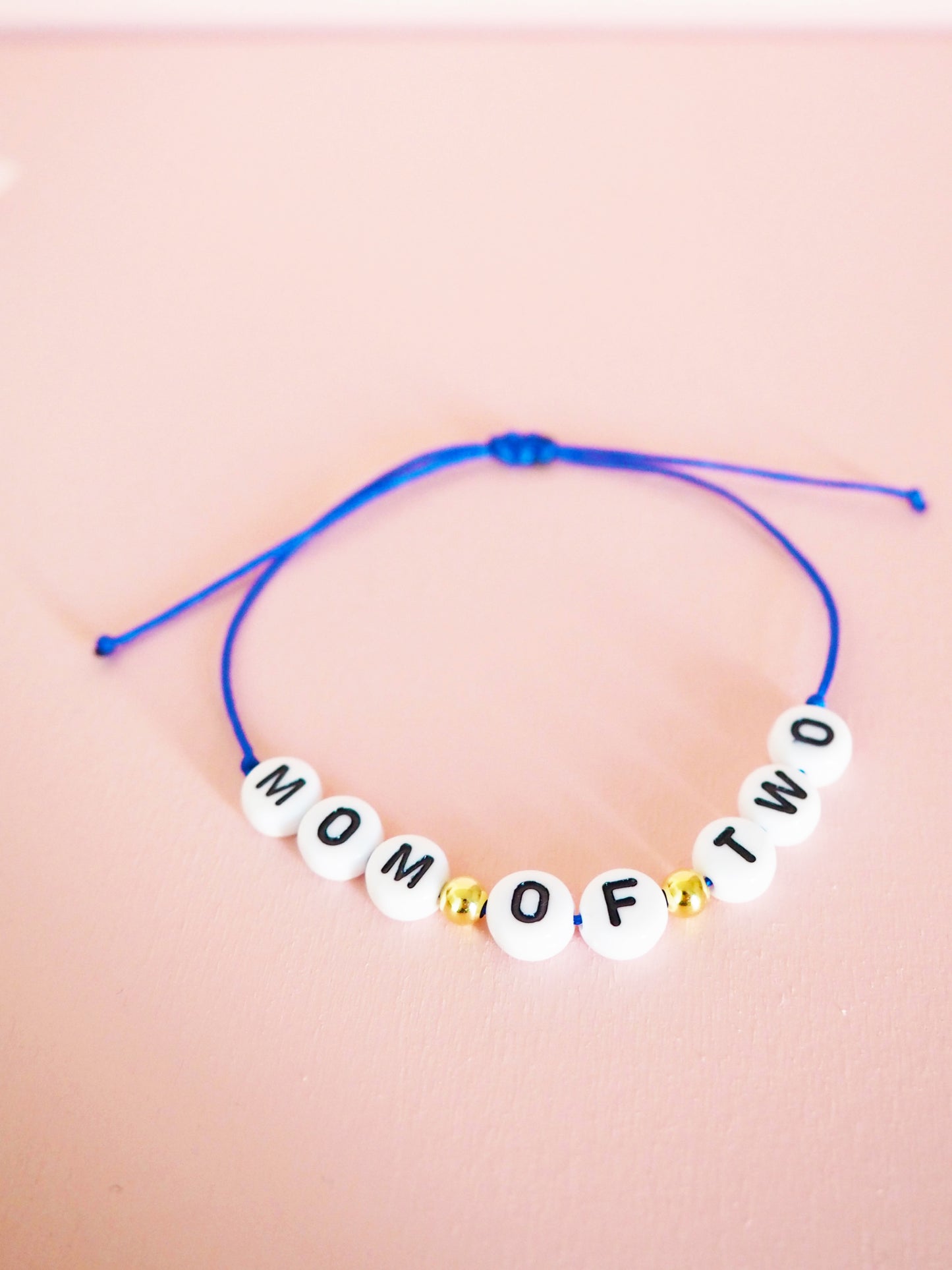 Mom of one, two, three... Armband 925 Sterlingsilber vergoldet