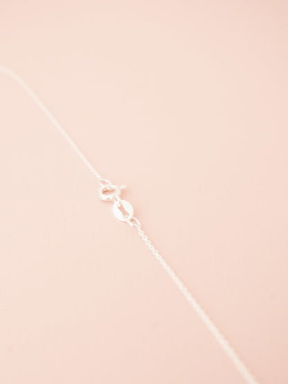 Feine Kette mit Herz Personalisiert Prägung 925 Sterlingsilber